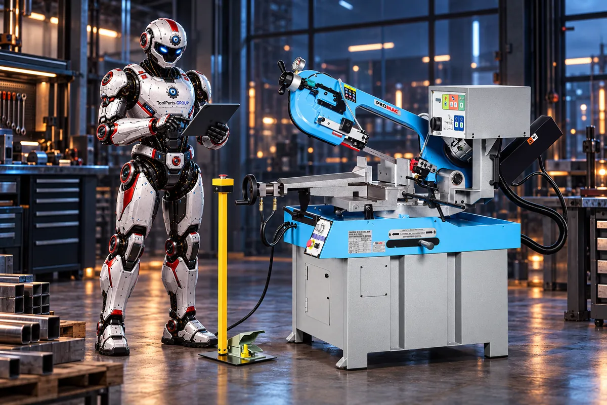 PROMAC SX-823DGSVI Metallbandsäge – Im Einsatz