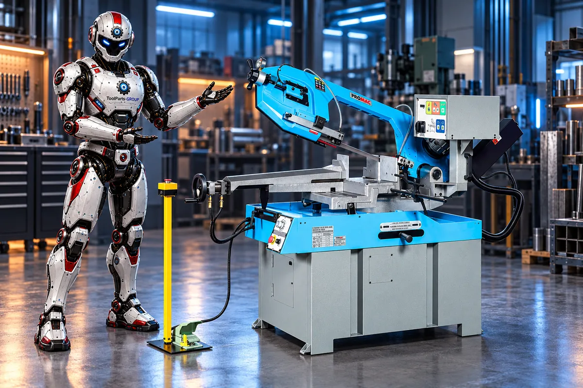 PROMAC SX-827DGSVI Metallbandsäge – Im Einsatz