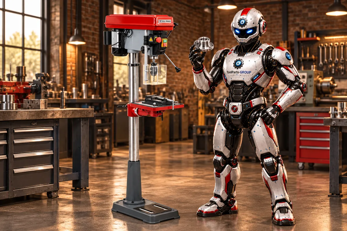 TOOL FRANCE TFD-20C Floor Drill Press – In use