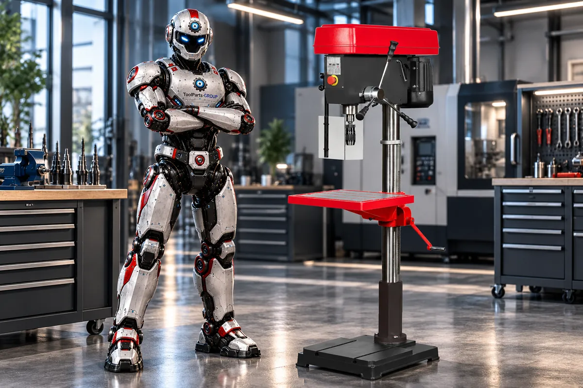 TOOL FRANCE TFD-26115 Floor Drill Press – In use