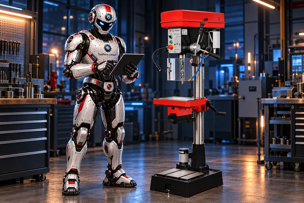 TOOL FRANCE TFD-30TE Floor Drill Press – In use