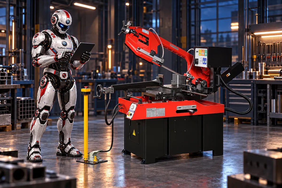 TOOL FRANCE TFS-270DGSVI Scie à ruban pour métaux à vitesse variable – En situation