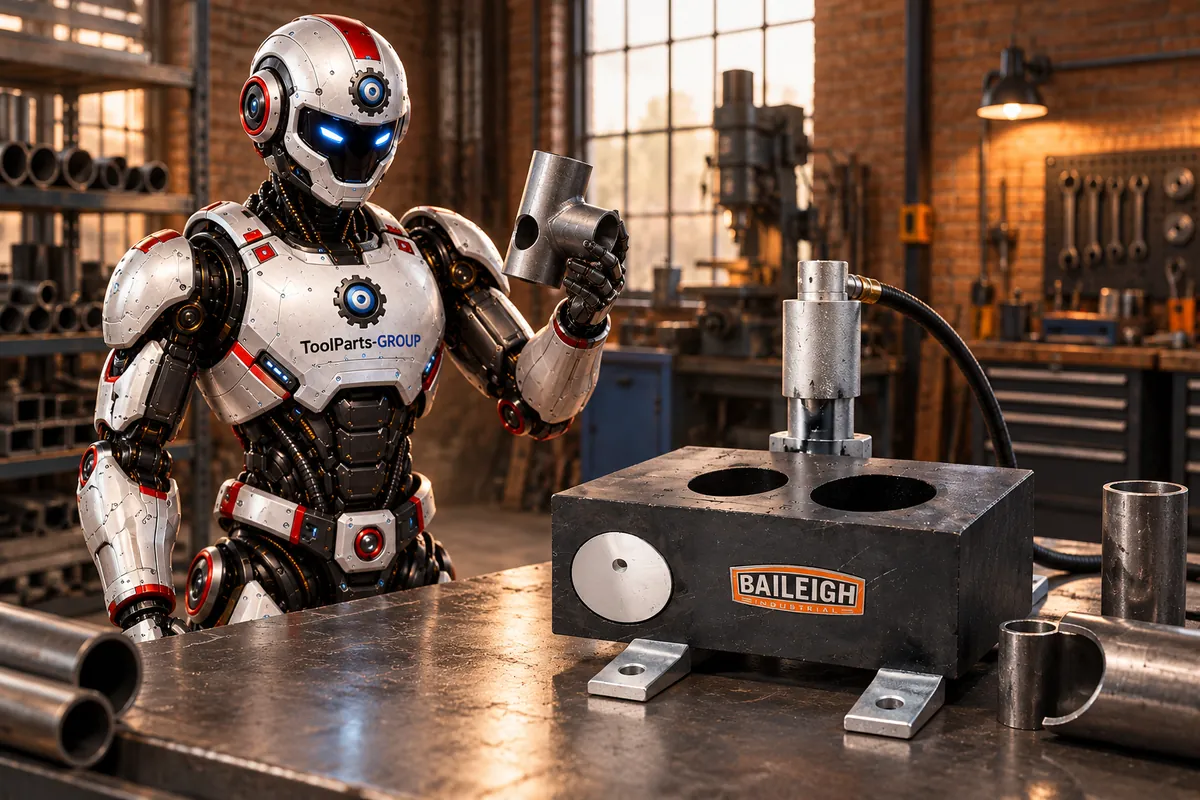 Baileigh TN-200M tube notcher – In use