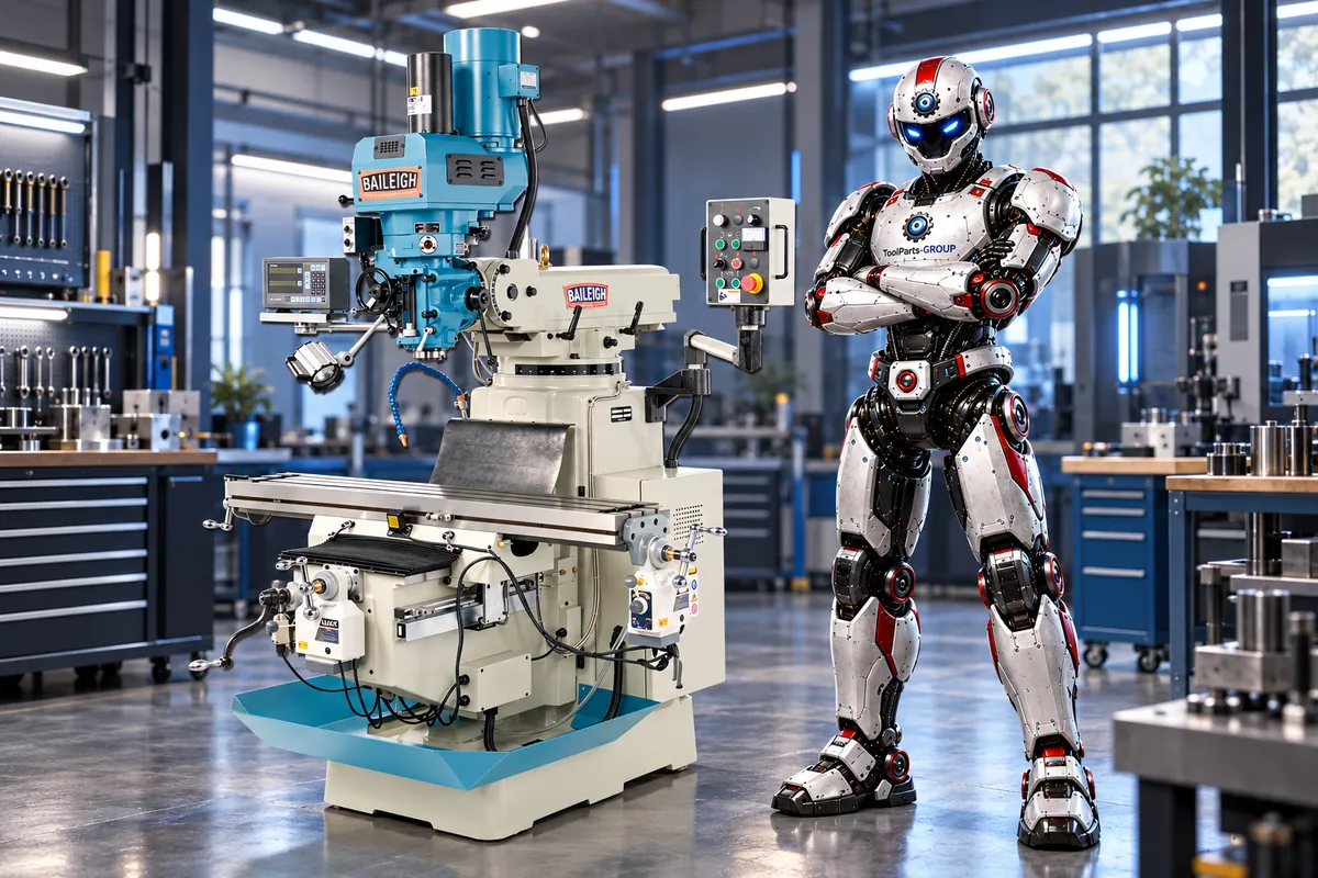 Baileigh VM-1054-3 vertical milling machine – In use